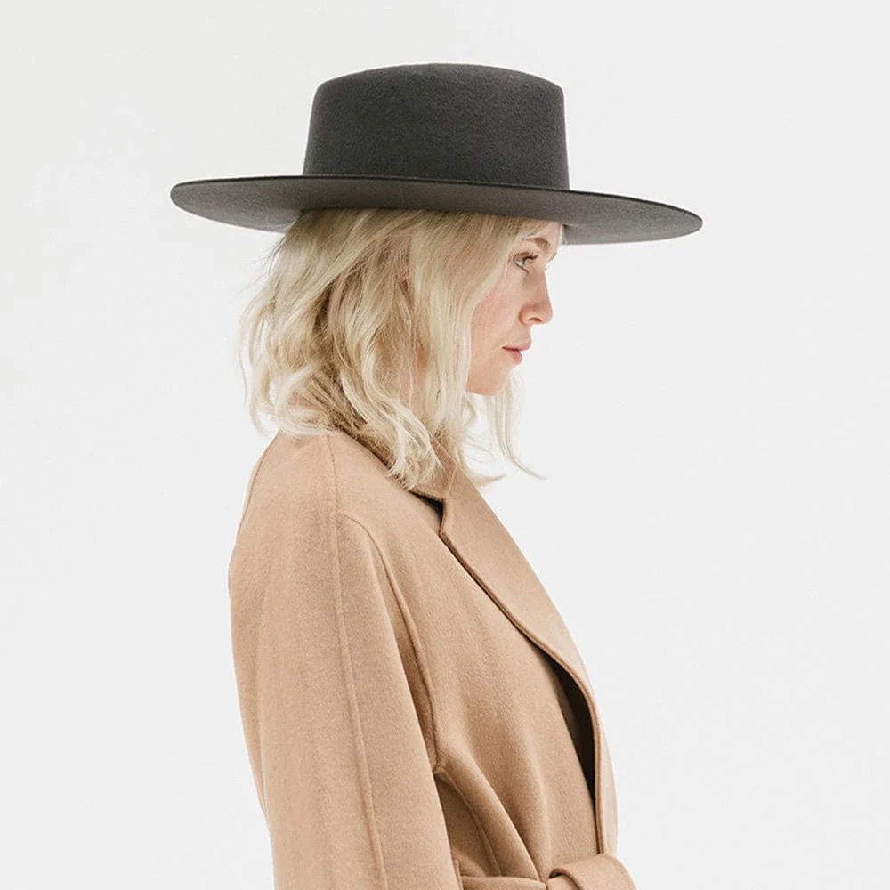 GIGI PIP Dark Grey Felt Hat